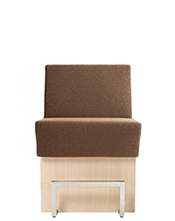 Space 767 Модульная система сидений. Сиденье и спинка мягкие. Ламинат спереди, сбоку и сзади (толщина стороны 2 см). Линейный модуль 70 см. Спинка H 75 см. Et al. Space