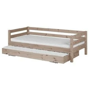 Кровать Flexa Classic с выдвижным спальным местом, коричневая, 190 см