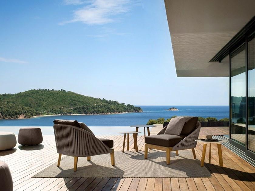 TRIBÙ Садовое кресло из ткани с подлокотниками Mood sun-id-1473386 - Вид №1