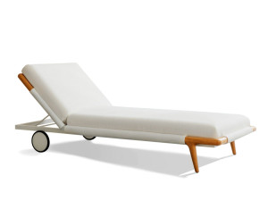 Садовая кровать с откидывающейся спинкой в ироко