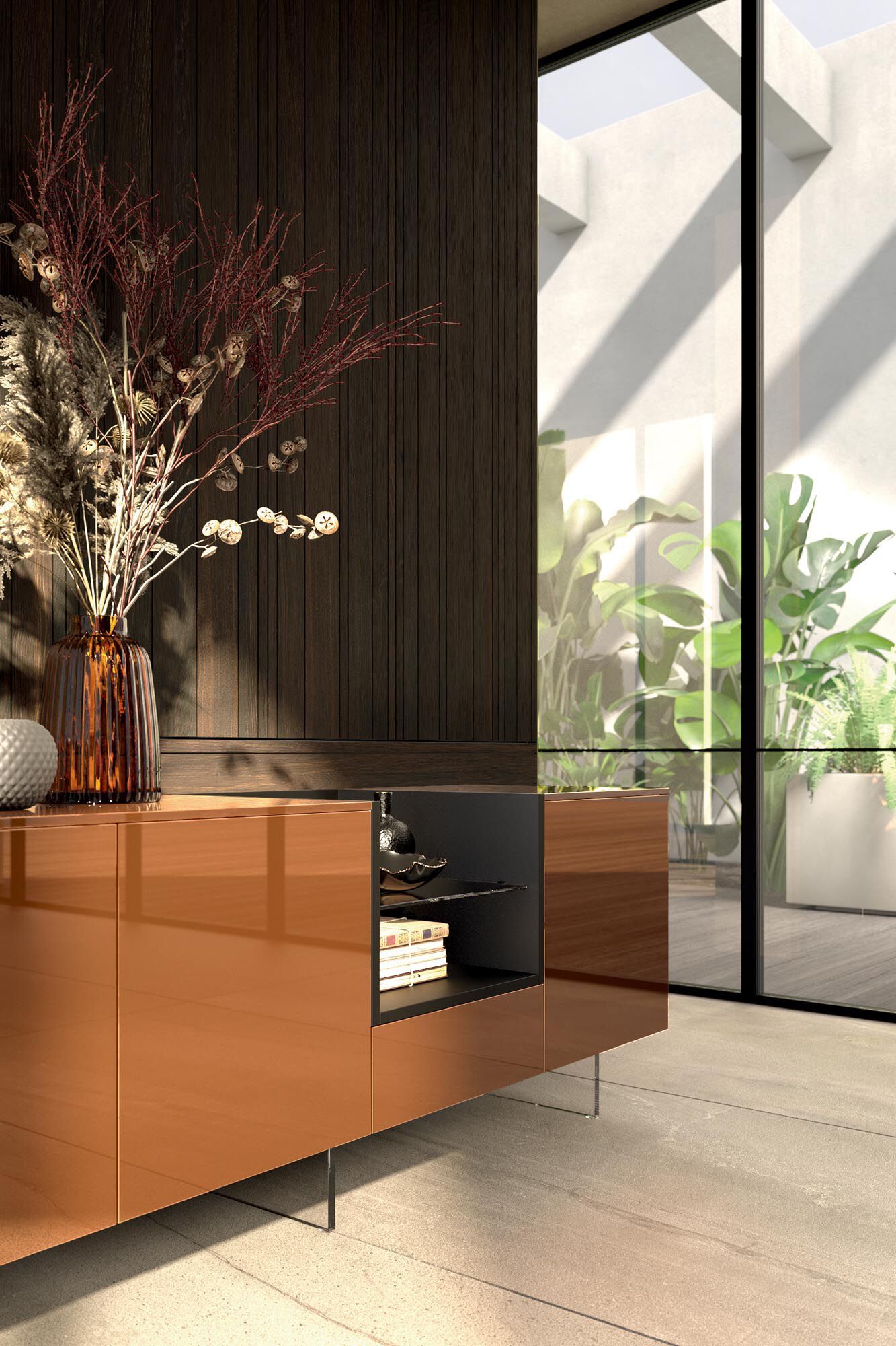 Деревянный шкаф с распашными дверями Guzzini & Fontana JACKIE ARCH-00076811 - Вид №1