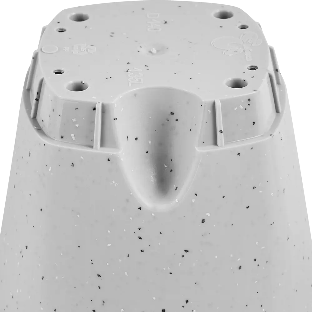 Горшок цветочный Ingreen Stone ø14 h13 см v1.35 л пластик серый 87209989 STLM-2176373 - Вид №3