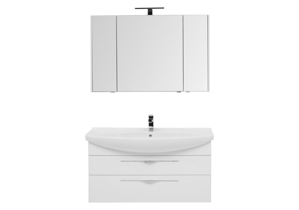 Мебель для ванной Aquanet Ирвин 120 белый 00210256 - Вид №2