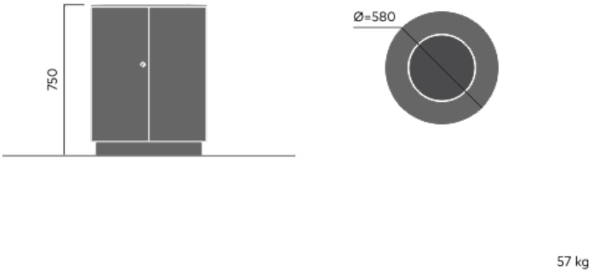 VESTRE Урна для мусора из оцинкованной стали April sun-id-1511740 - Вид №5