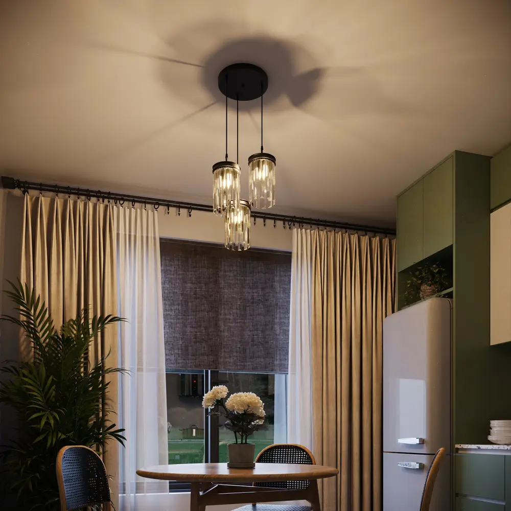 Подвесной светильник Vitaluce Max V4265 с тремя прозрачными плафонами 82890742 STLM-0923911 - Вид №10