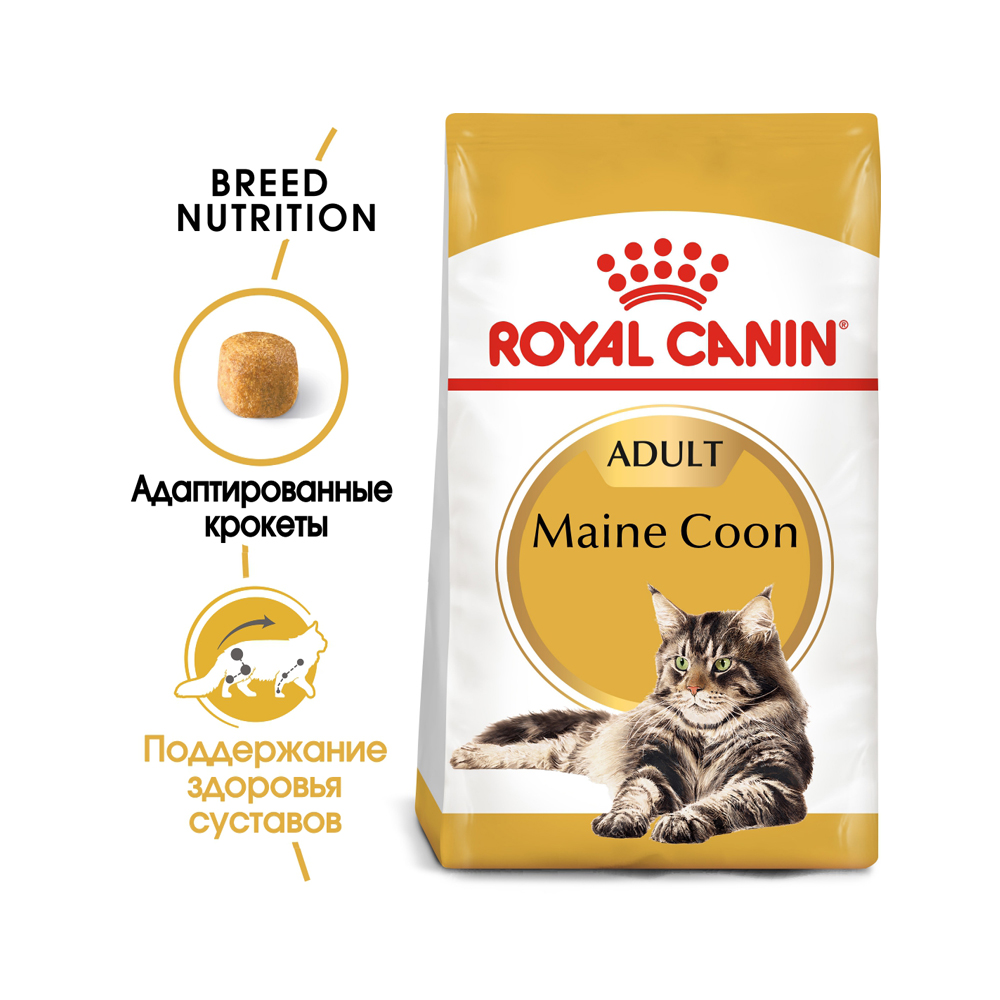 Т00008722 Корм для кошек Maine Coon 31 для породы Мэйн Кун старше 15 месяцев сух. 2кг ROYAL CANIN  - Вид №1