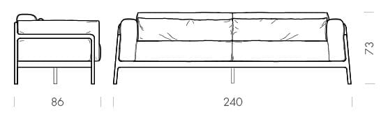 3-местный тканевый диван Gazzda Fawn ARCH-00053690 - Вид №19