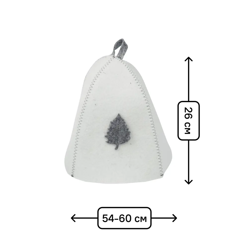 Шапка для бани ГлавБаня цвет белый STLM-2014408 - Вид №2