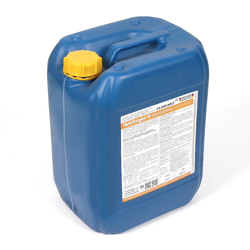 Теплоноситель Clariant Antifrogen N этиленгликоль желтый 22кг A4946