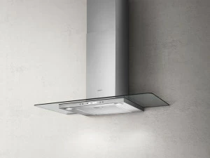 Elica Настенная вытяжка из нержавеющей стали и стекла Flat glass plus