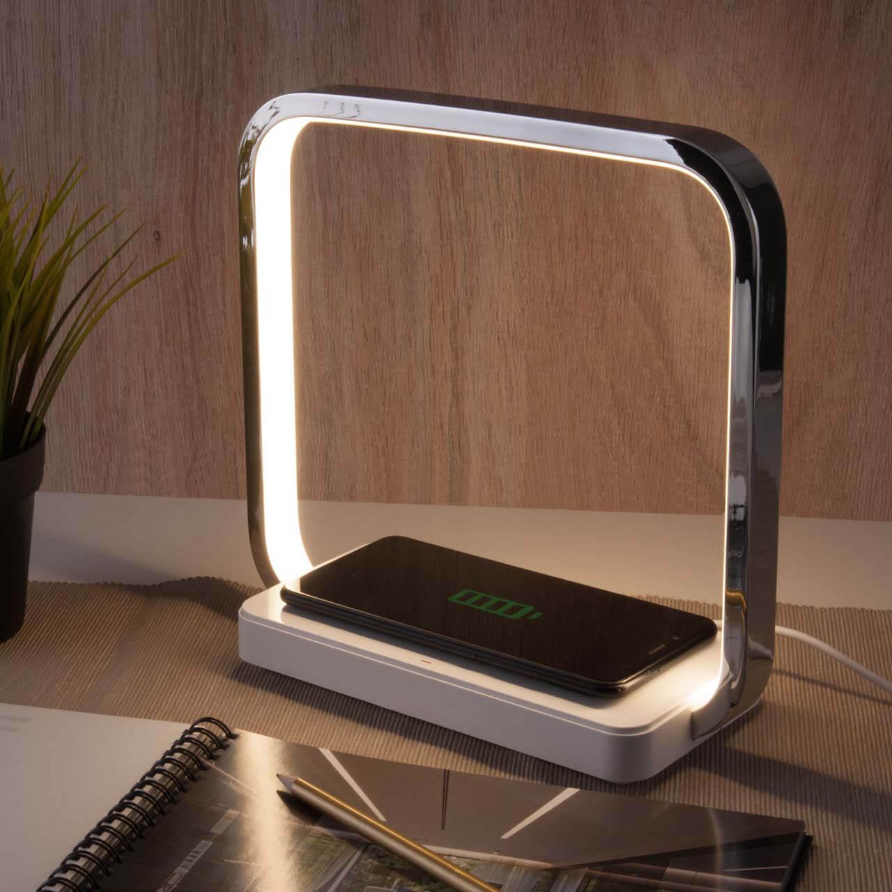 Лампа настольная цвета хром Eurosvet Frame 80502/1 EUROSVET FRAME 00-3907670 Хром - Вид №2