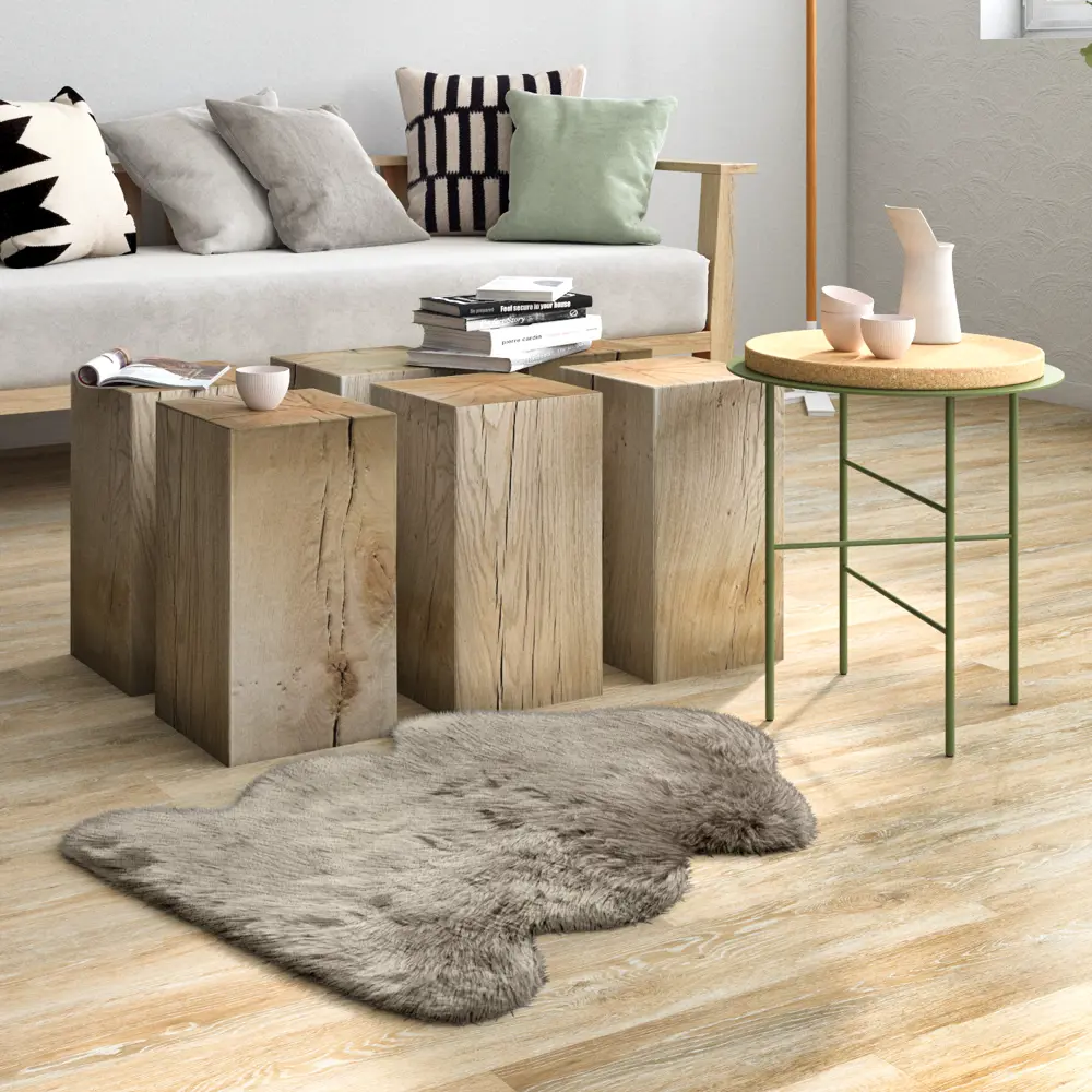 INSPIRE JADE - Искусственная шкура из акрила 60×90 см в нежном бежевом оттенке 83235403 STLM-0039674