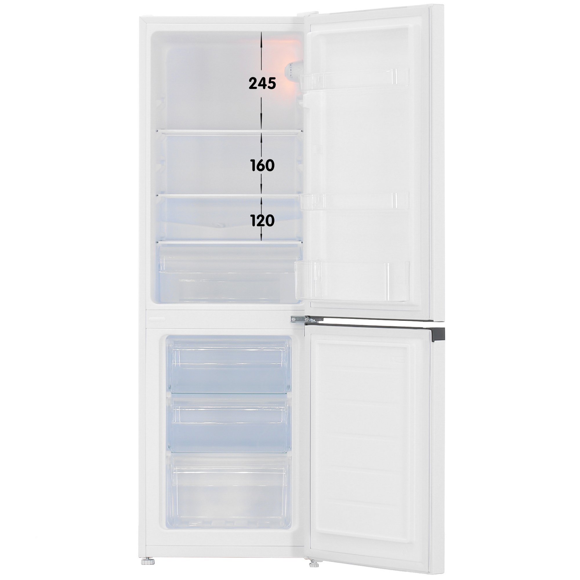 5401318 Холодильник с морозильником   Aceline B16AMG белый STDN-0124788 - Вид №1