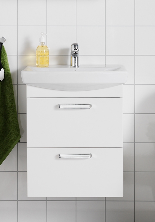 1751400 Life 500 M Шкаф И Коробка Умывальника Передняя Белая Ма ... Hafa  Белый 