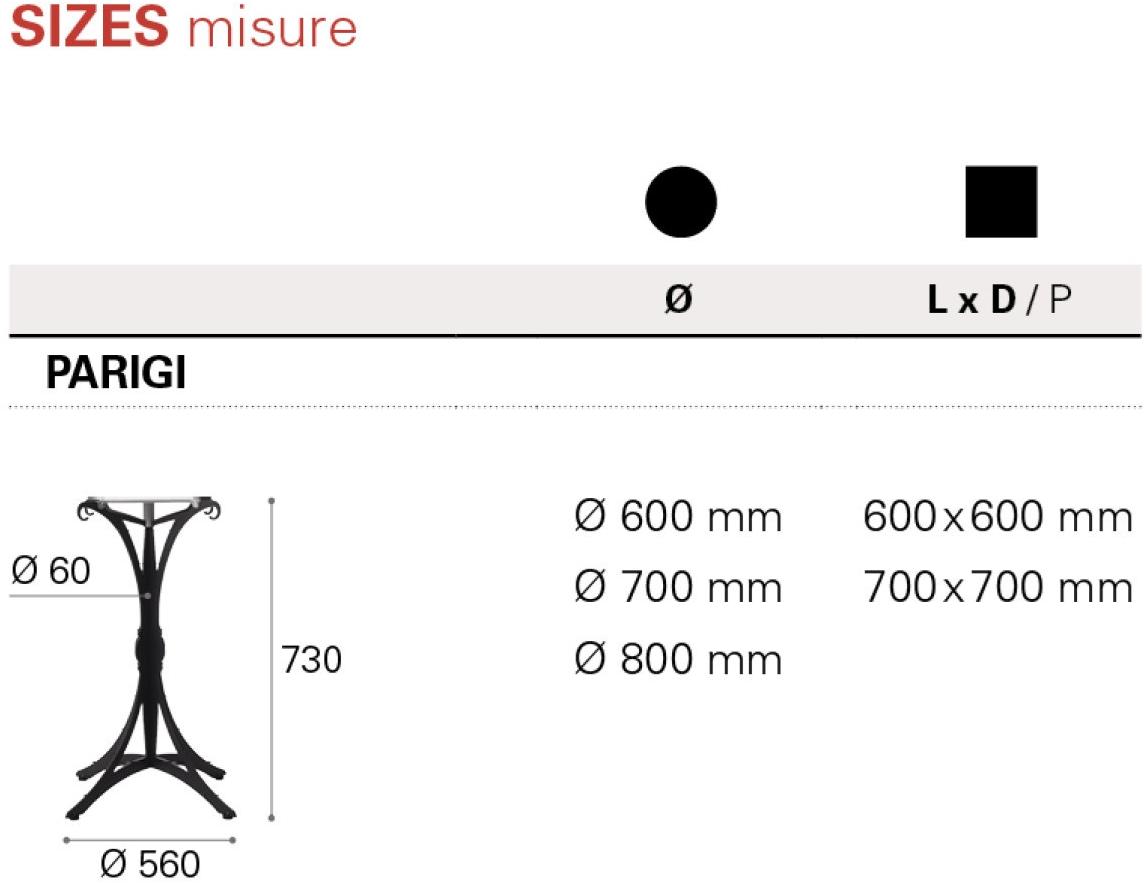 Nitesco Квадратный стол Parigi sun-id-1348571 - Вид №4