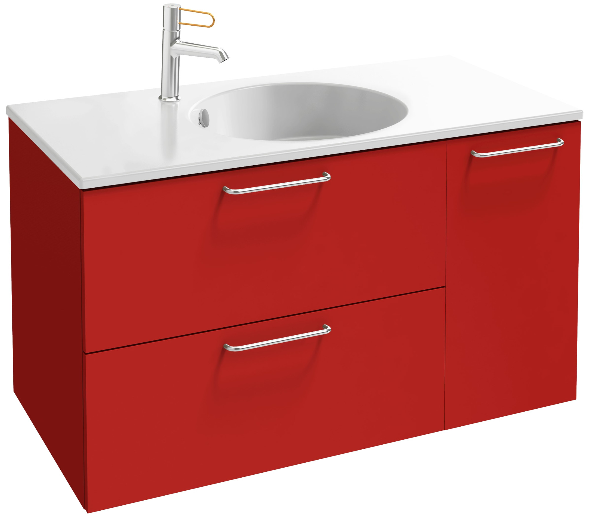 EB2543-R5-E10 Тумба под столешницу 90 см, 2 ящика/1 дверца, хромированная ручка JACOB DELAFON ODÉON RIVE GAUCHE ODEON RIVE GAUCHE