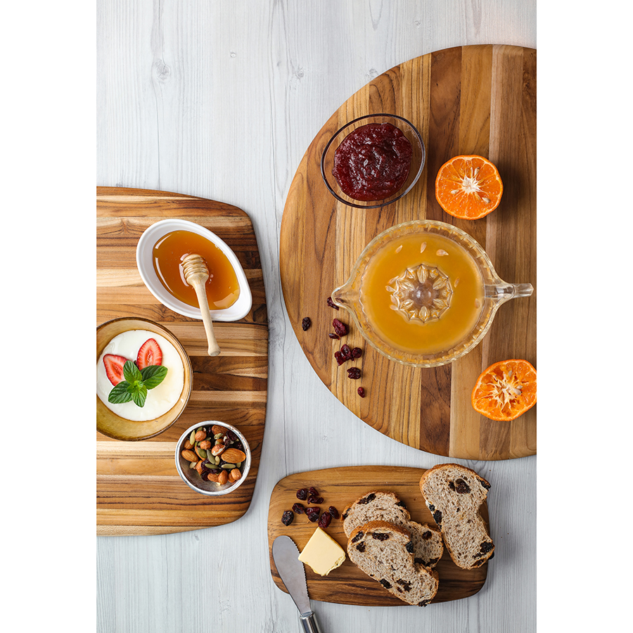 TH208 Доска сервировочная elegant круглая 46 см TEAKHAUS  - Вид №2
