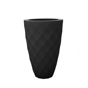 073119 Кашпо Nano матовое антрацит 28см Vondom Vases