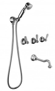 09530 / D Встраиваемый смеситель для ванны и душа с дуплексным душем. Bongio La Tosca