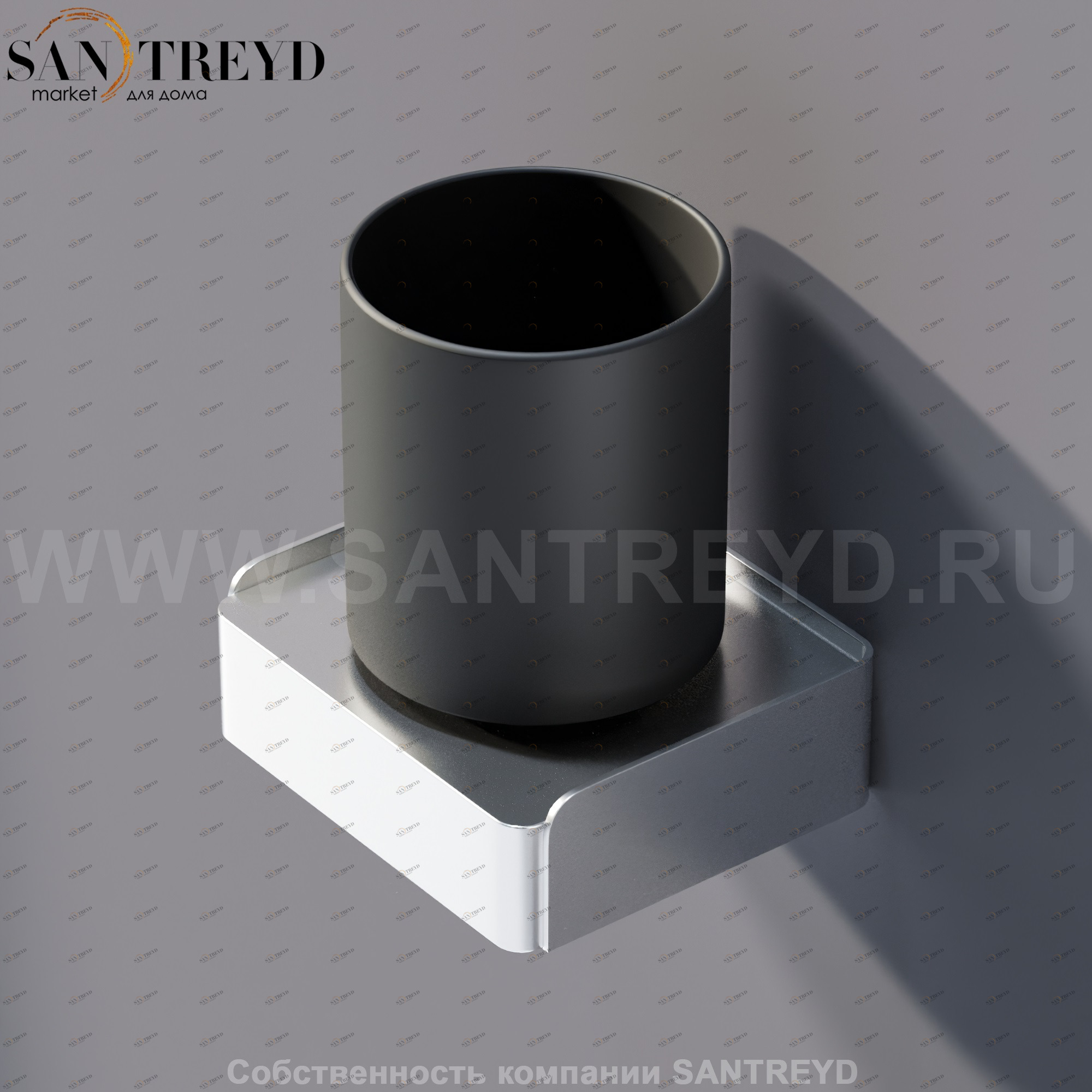 Agape MACH Держатель для зубных щеток хромированный сатин AMAC0655SP