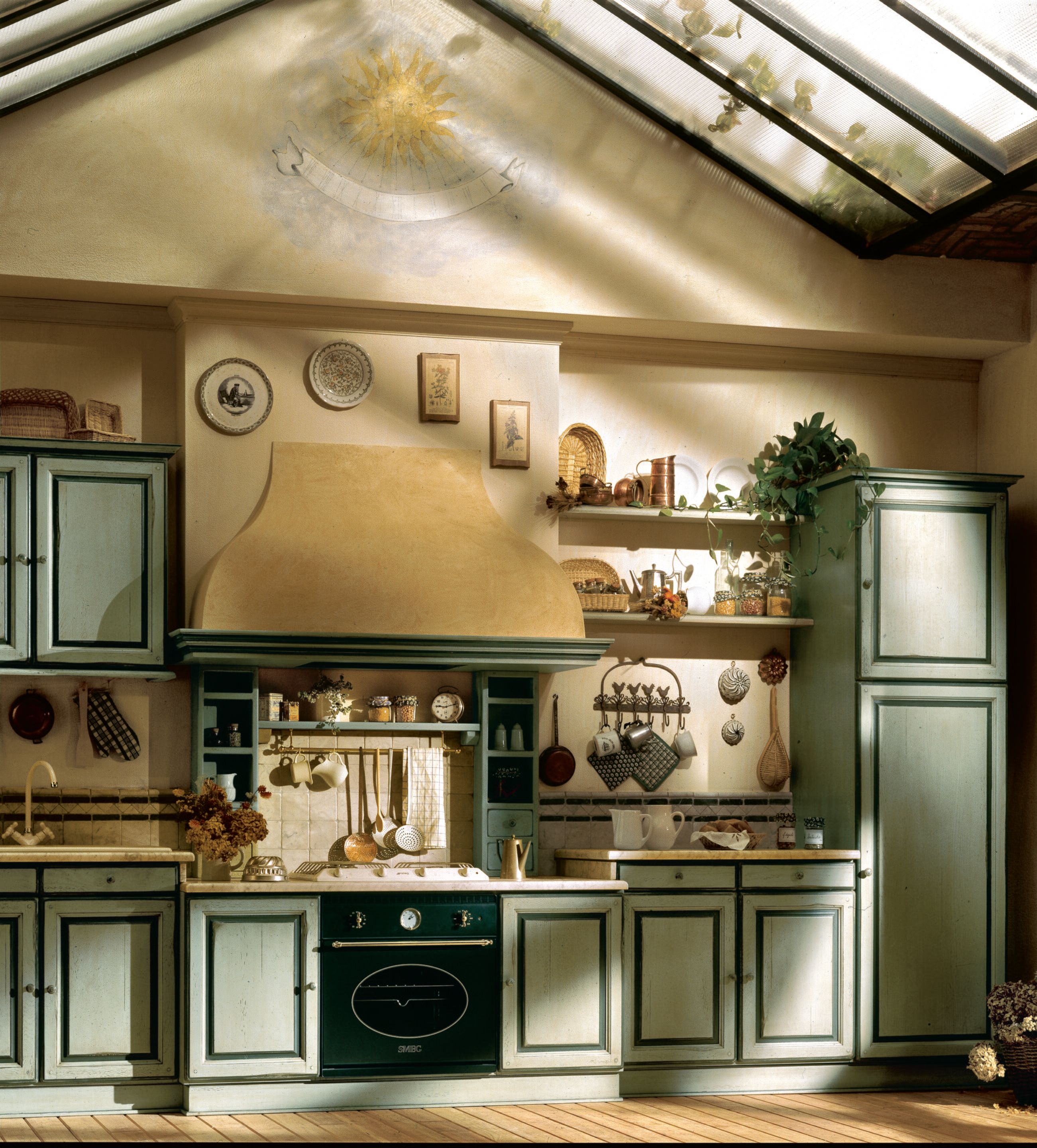 На заказ лакированная деревянная секционная кухня Marchi Cucine Country Chic ARCH-00137904 - Вид №1