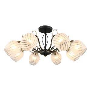 Потолочная люстра Omnilux Garda OML-65507-08 OMNILUX GARDA 328311 Белый;черный