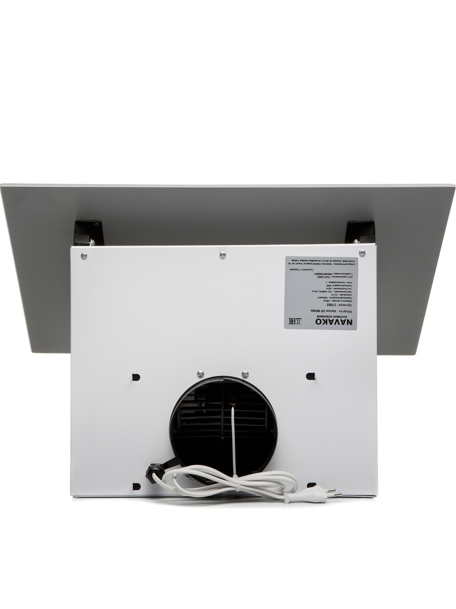 Вытяжка наклонная Vector 50 White NAVAKO 17002 - Вид №4