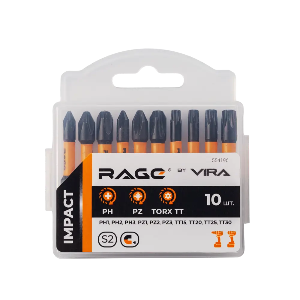 Набор ударных бит RAGE 554196 для профессионального монтажа 89433161 STLM-1570790 - Вид №2
