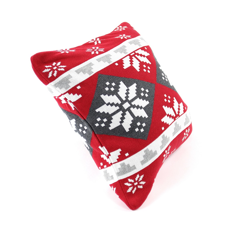 en_ny0057 Подушка с орнаментом christmas story, 45х45 см EnjoyMe  - Вид №1