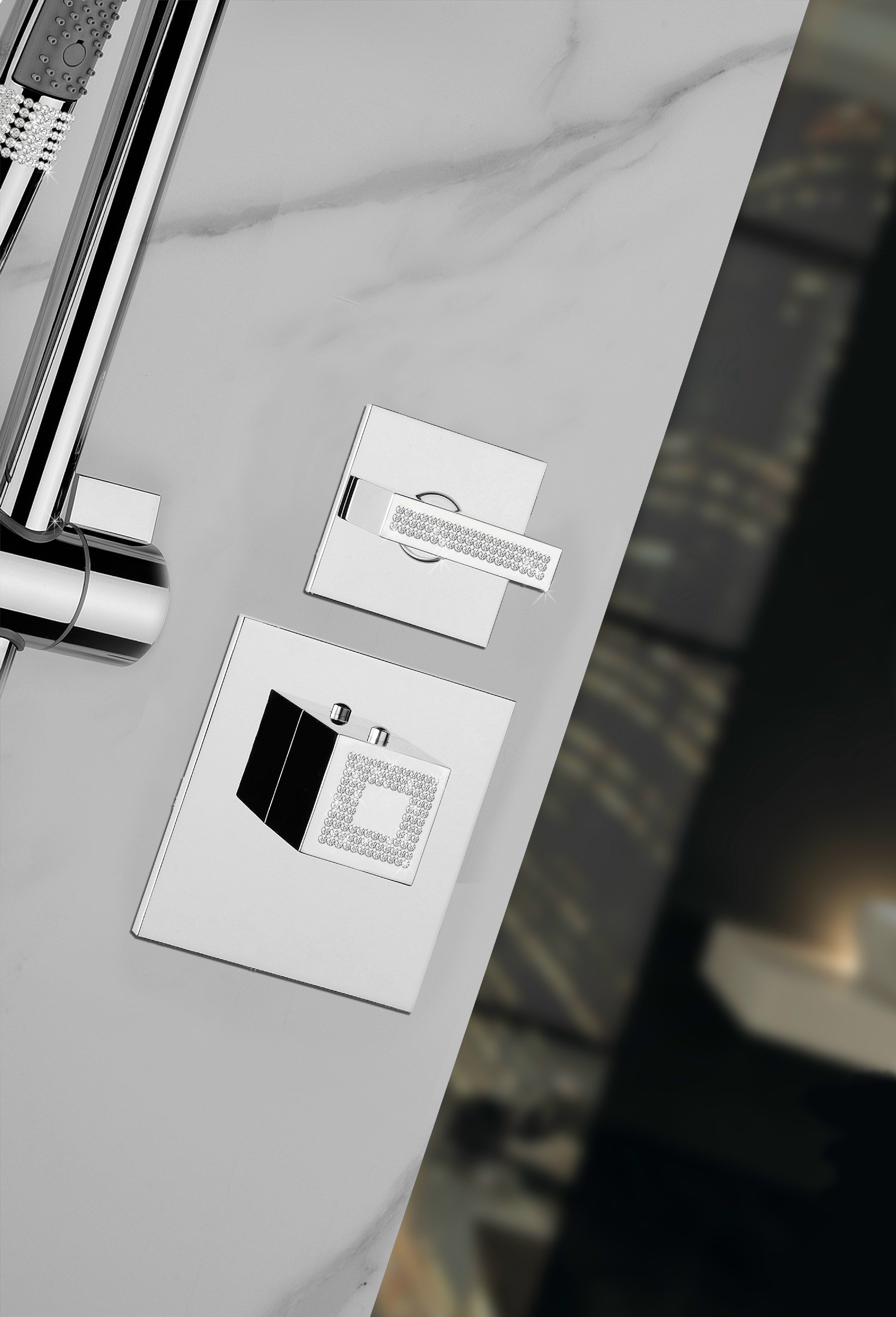 Латунный ручной душ с фиксированной струей Bossini ZEN ARCH-00127831 - Вид №7