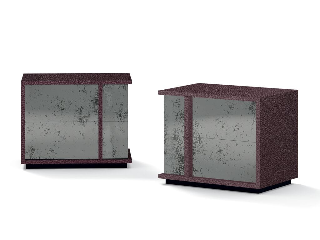 Тумбочка из дерева и стекла RIVATELIER CUBE ARCH-00101524 - Вид №1