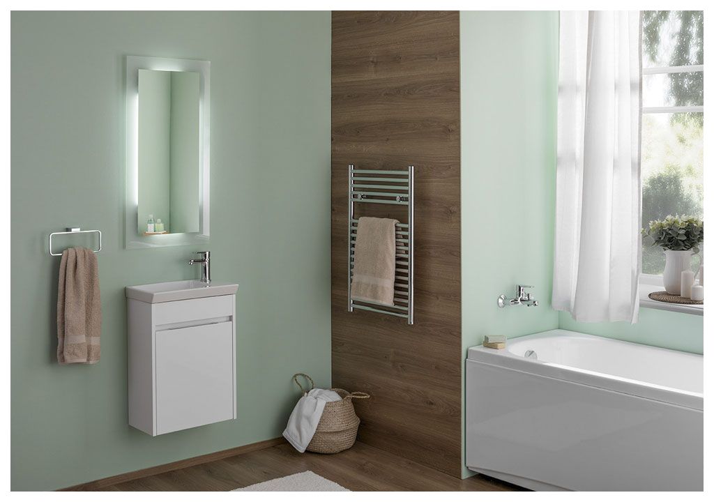 Тумба с раковиной Aquanet Дувр 45 белый 0018260700182339 - Вид №4