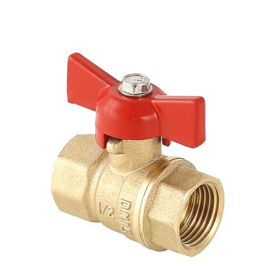 VT.122.G.04 Кран шаровой «СТАНДАРТ» с ручкой-бабочкой и внутренней резьбой Valtec 1/2" 