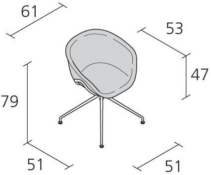 Alias Стул с обивкой и подлокотниками Iko sun-id-1466973 - Вид №1