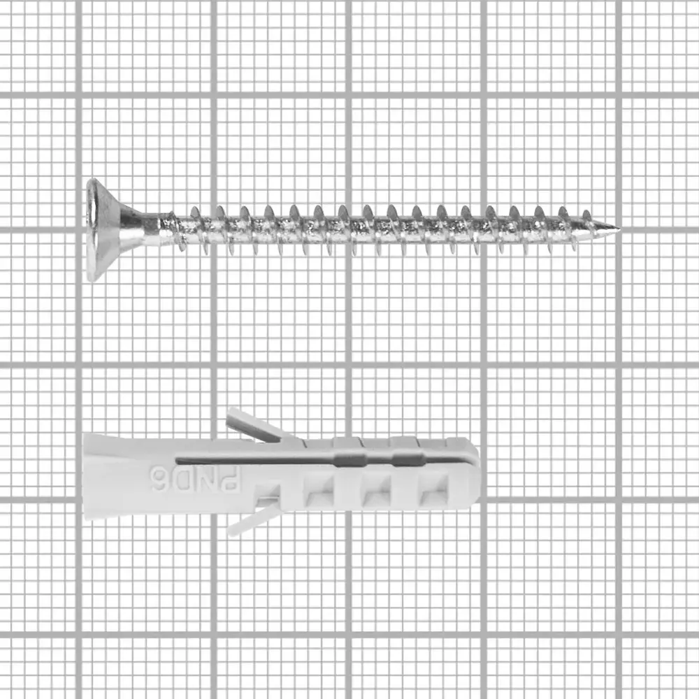 Дюбель распорный нейлоновый Dilwis 6x30мм 300 шт. в комплекте с шурупом STLM-2019629 - Вид №6