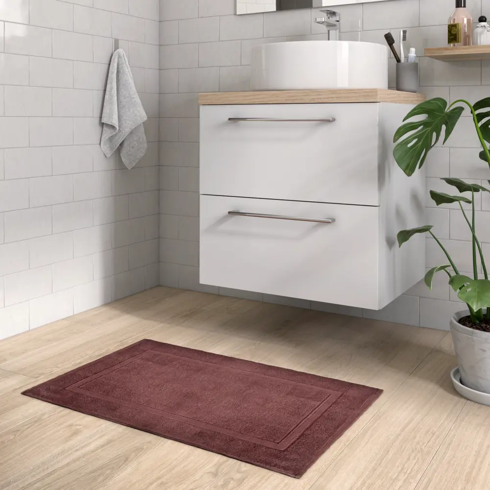Коврик для ванной комнаты Sensea Terry 50x80 см цвет коричневый 82277196 STLM-2107527 Без серии - Вид №4