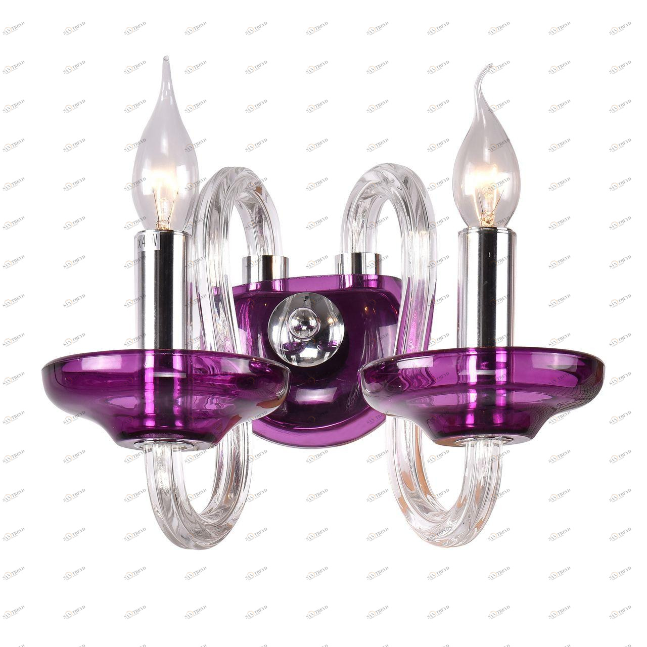 Бра ST Luce Ninfa SL757.801.02 ST LUCE СВЕЧА 077723 Прозрачный;фиолетовый 