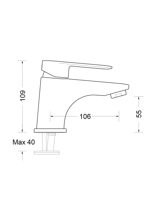1381110 Смеситель Для Умывальника Bright Eco Chrome Hafa  Хромированный  - Вид №1