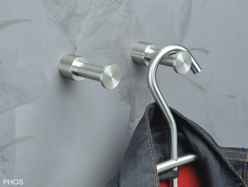 HA1-WS Крючок настенный, ø12 мм, длина 5,2 см PHOS 