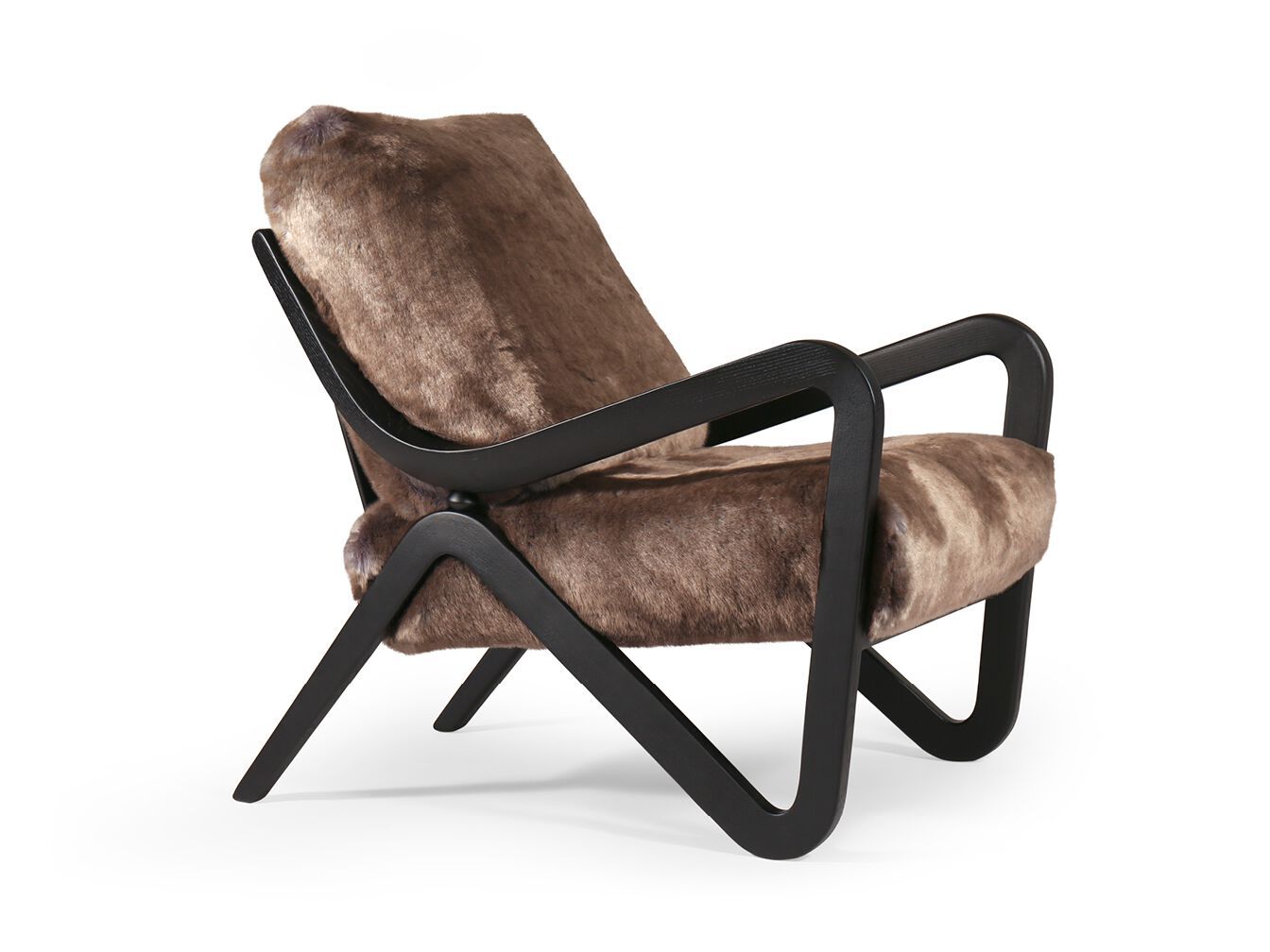 Меховое кресло с подлокотниками Borzalino TAYLOR ARCH-00082989