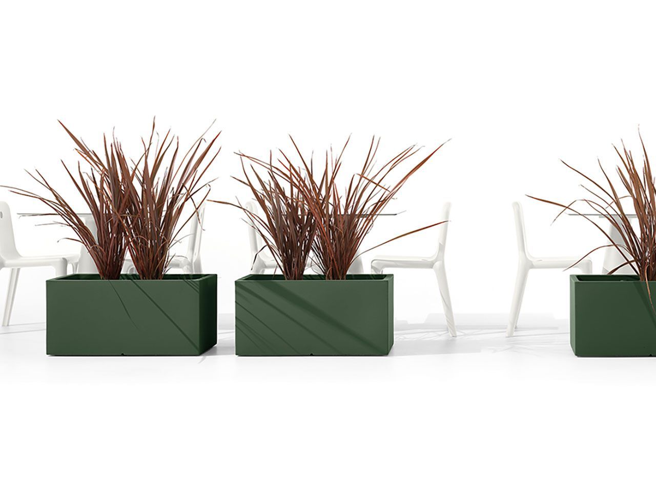 Низкий прямоугольный плантатор из полиэтилена Lyxo Design LOTO ARCH-00041320 - Вид №1