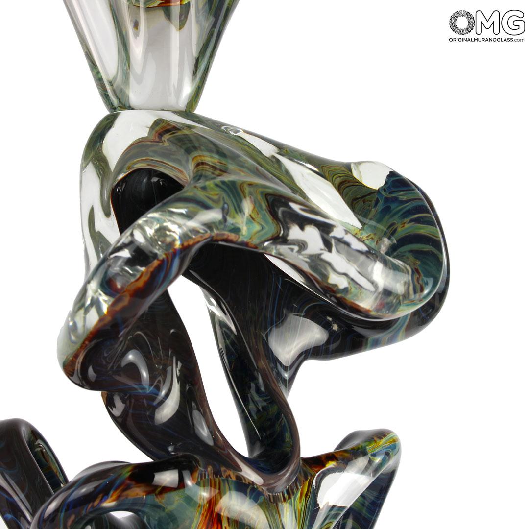 4175 ORIGINALMURANOGLASS Скульптура Воплощение искусства - халцедон - муранское стекло OMG 29 см  - Вид №1