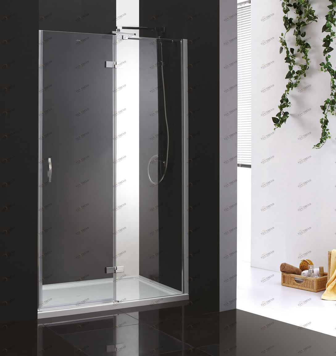 Душевая дверь в нишу CEZARES BERGAMO-W-B-12-120-P-Cr-L-IV
