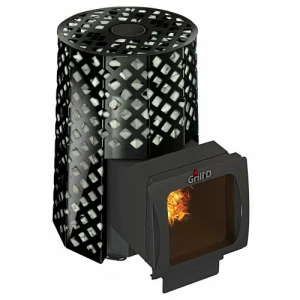 Печь для бани GRILL'D Violet Romb Long Window Max PRO с закрытой каменкой