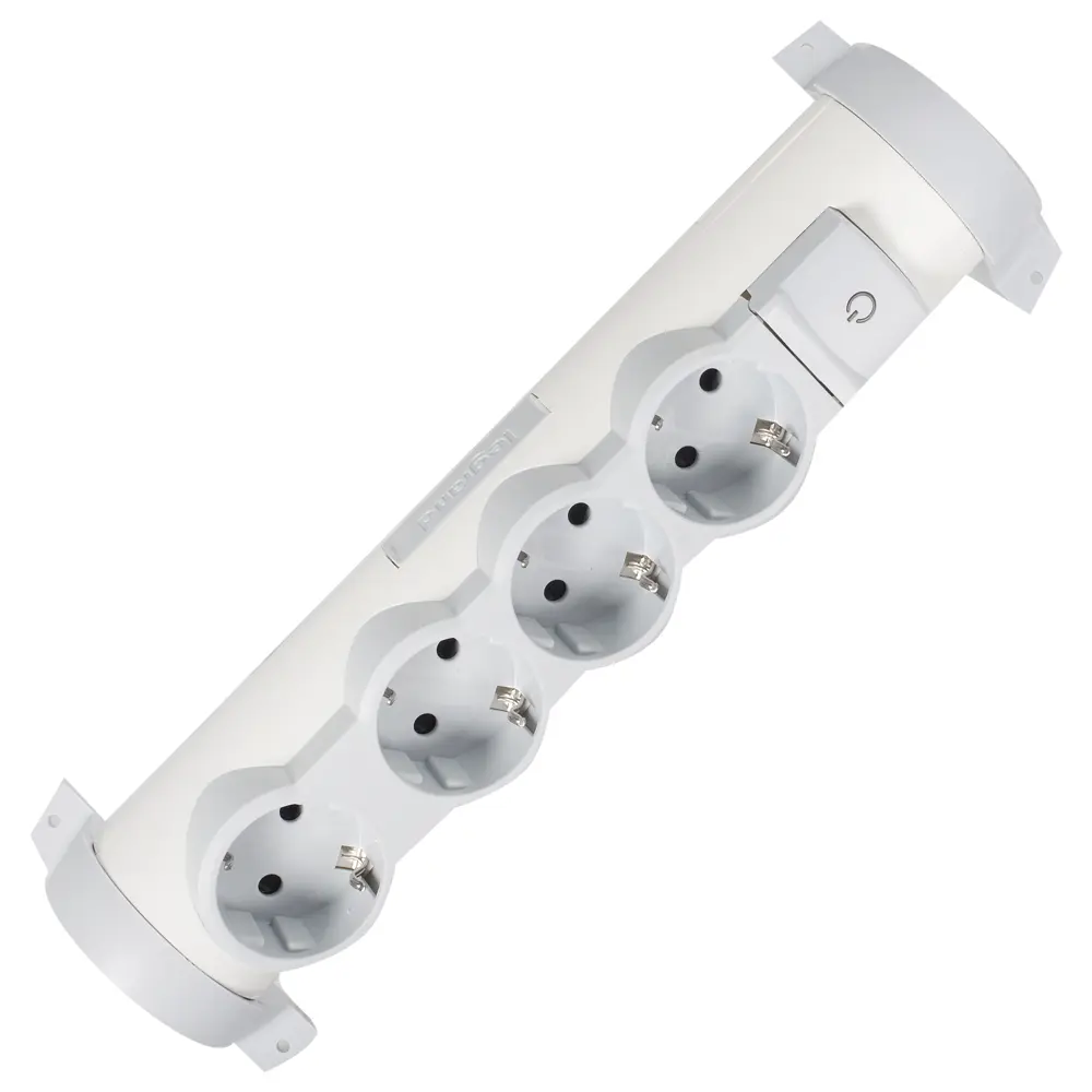 Колодка для удлинителя Legrand 4 розетки с заземлением 3500 Вт цвет белый STLM-2069334