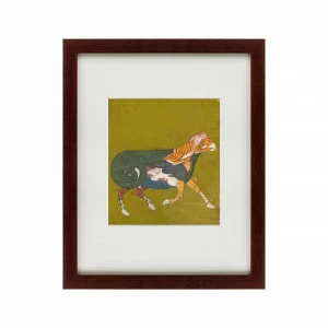 Литография на тонированной бумаге 42х52 см A Composite Ram, 1750 КАРТИНЫ В КВАРТИРУ  135662 Бежевый;белый;зеленый;разноцветный