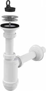 Сифон для умывальника DN32 с нержавеющей peшeткой DN63