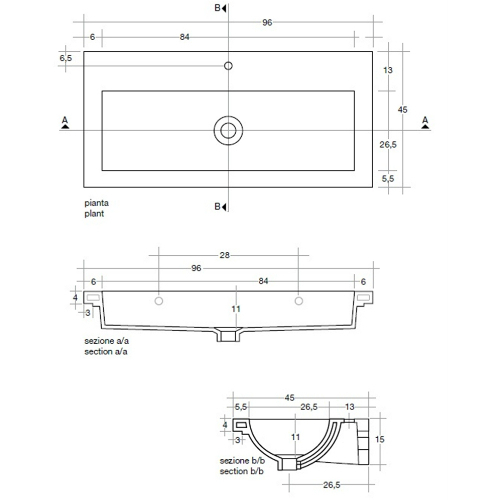 41882 Встроенная раковина под столешницу овальная Santreyd  - Вид №1
