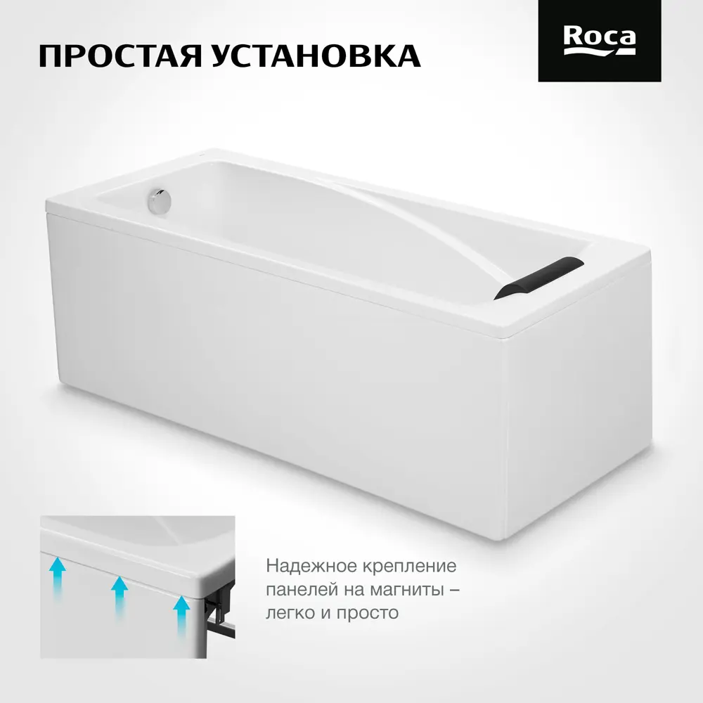 Панель фронтальная Roca Hall 170x75 см 89089543 STLM-2145482 - Вид №3