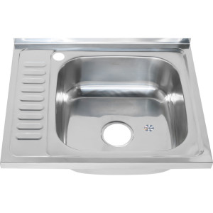 Мойка 6050 R MELANA 0,6/160 накладная прямоугольная с сифоном (173 ta R *10)